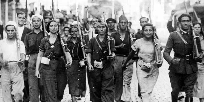 Milicianas durante la Guerra Civil española (1936-1939)