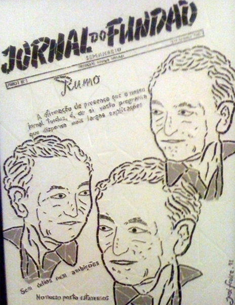 "António Paulouro Fundador do jornal do Fundão" - 56x42 cm