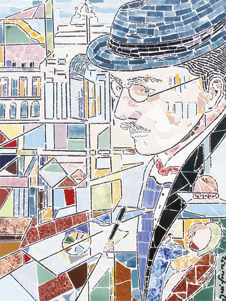 "Fernando Pessoa - Olhar Sobre Lisboa" - 56x42 cm