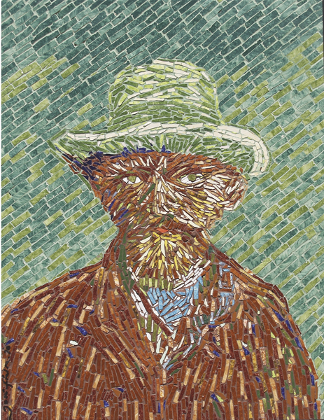 "Auto-Retrato de Van-Gogh" - 56x42 cm