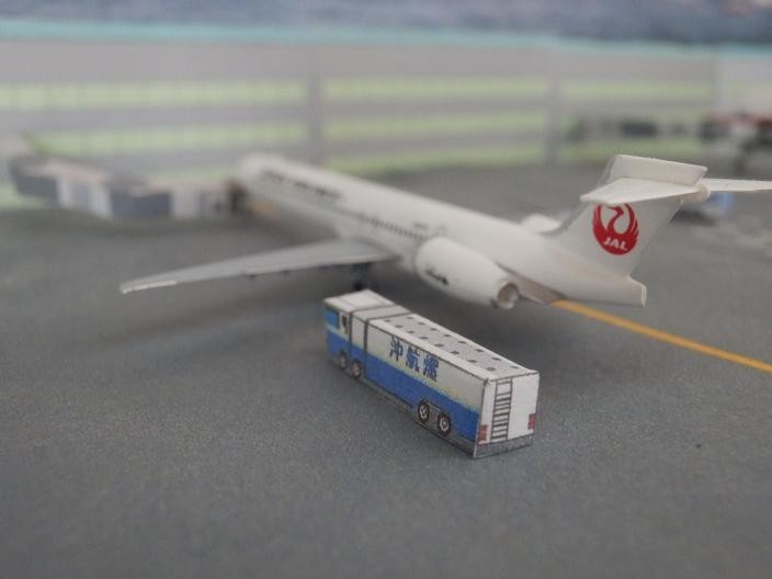 papercraft airport diorama