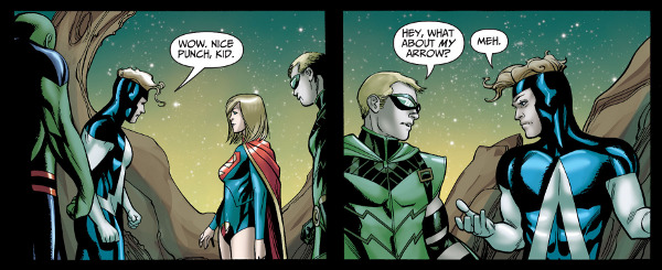Green Arrow durante su etapa en la Justice League United