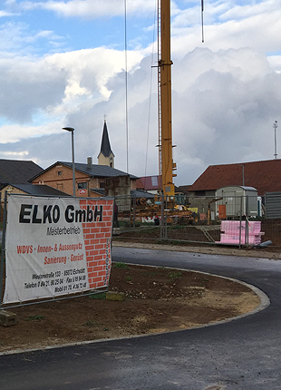 Foto: Baustelle vodes Meisterbetriebs ELKO GmbH - Wärmedämm-Verbundsysteme, Putzarbeiten Innen & Außen