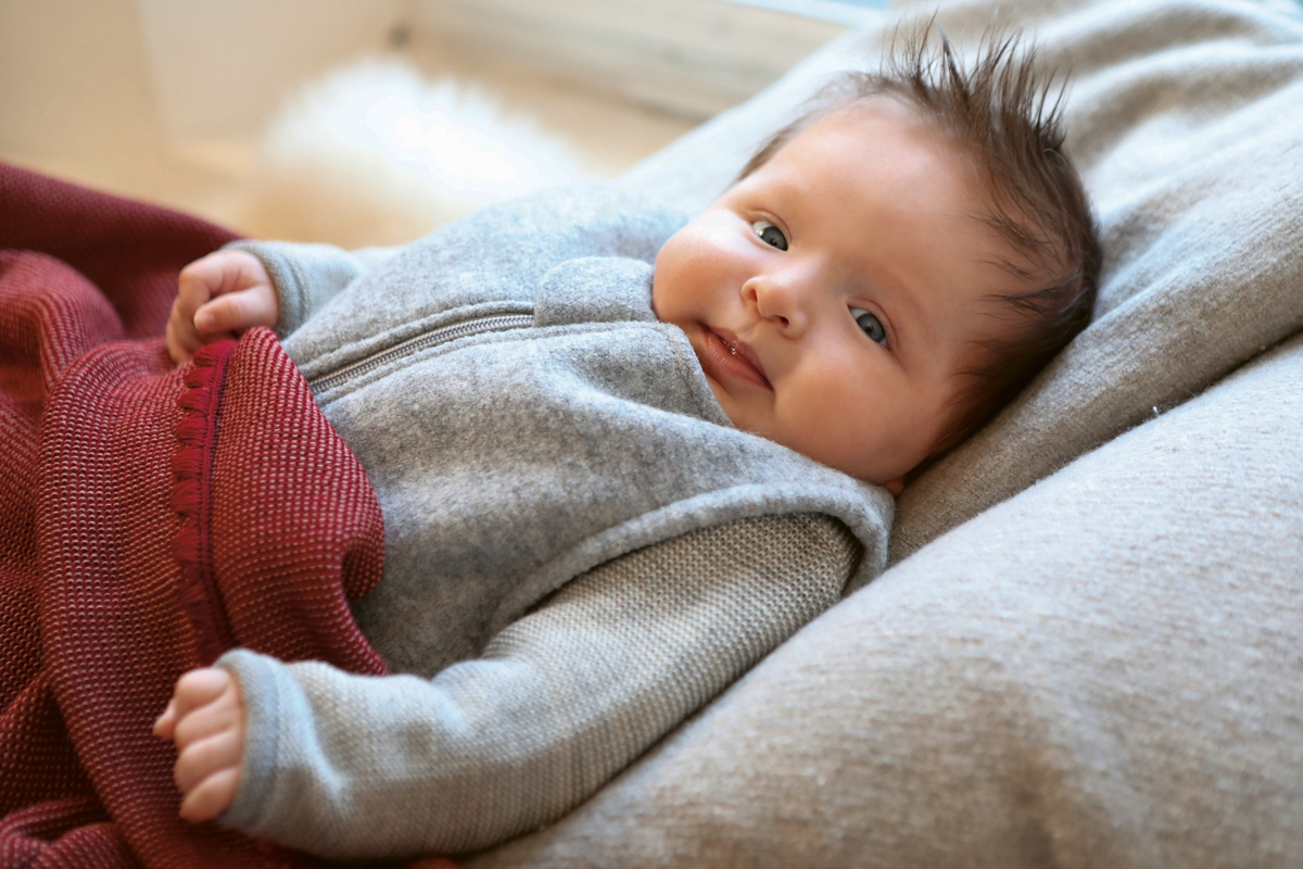 Chaussettes nouveau-nés et prématurés en laine de mérinos chaude