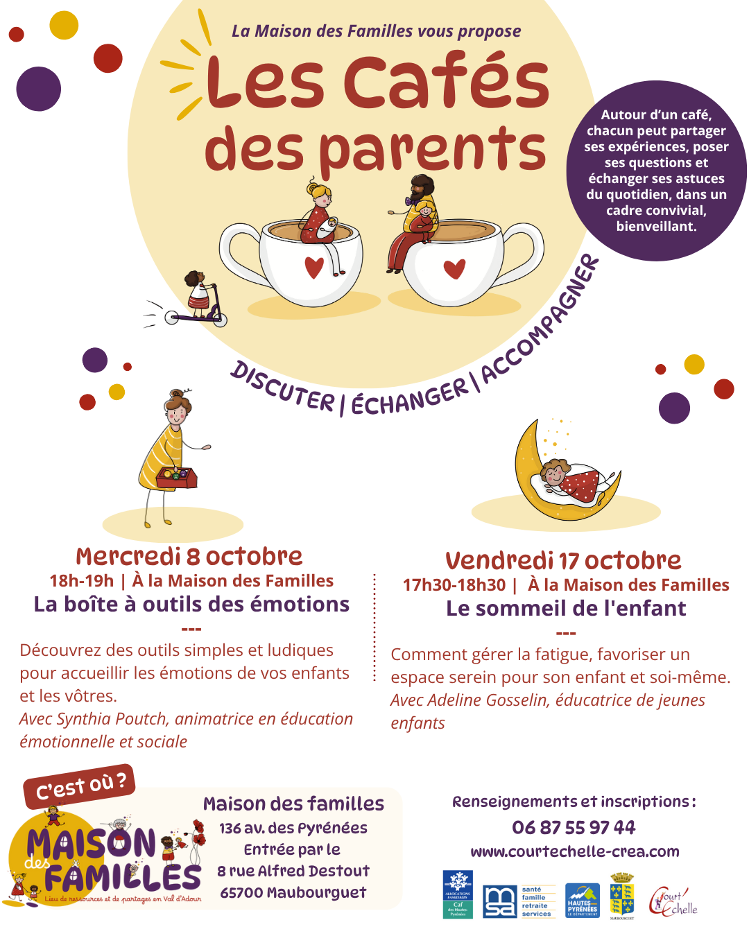 [Octobre] Cafés des parents à La Maison des Familles