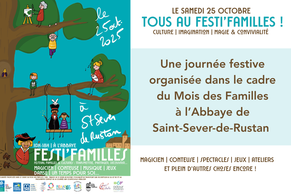 Le Festi'Familles c'est le 25 octobre 2025 à Saint-Sever-de-Rustan