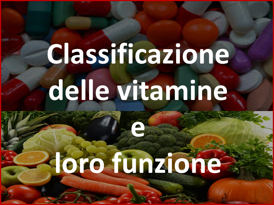 Le vitamine classificazione e loro funzioni gennarino borrello