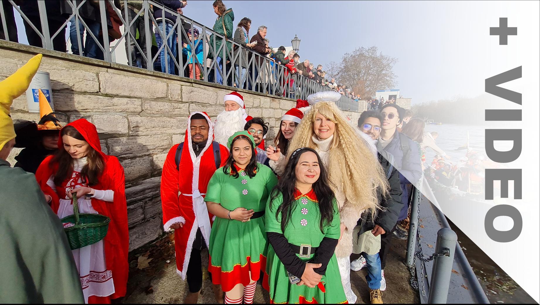Santa Claus, Papá Noel und Väterchen Frost kamen zur Klosterweihnacht nach Bernburg
