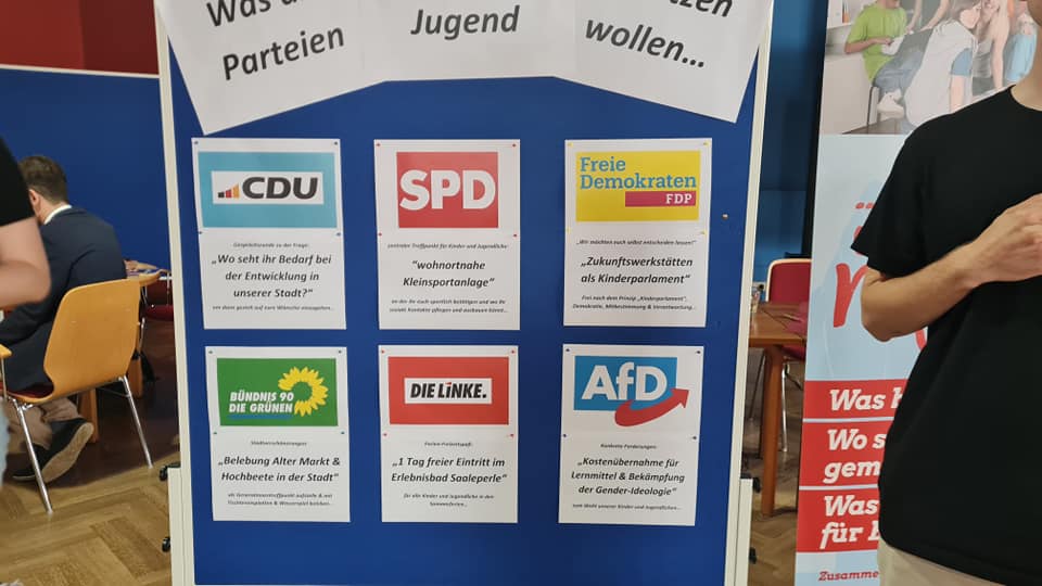 U18-Europawahl Wahl in Bernburg, 44,6% der Jugendlichen wählten die AfD