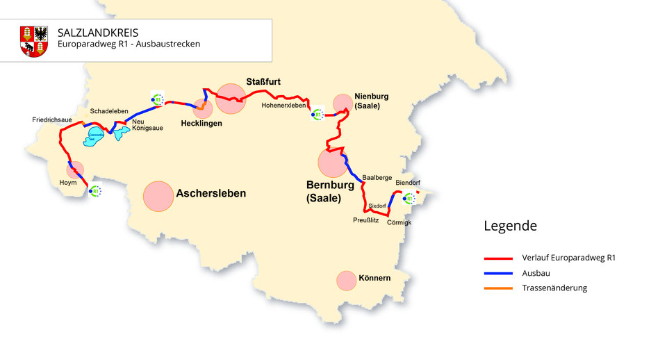 Mehr als 5,7 Millionen Euro fließen in Infrastruktur im Salzlandkreis, um klimafreundliche Mobilität und Tourismus zu fördern.