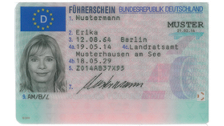 Führerschein 2013 - Vorderseite Quelle: Bundesdruckerei GmbH