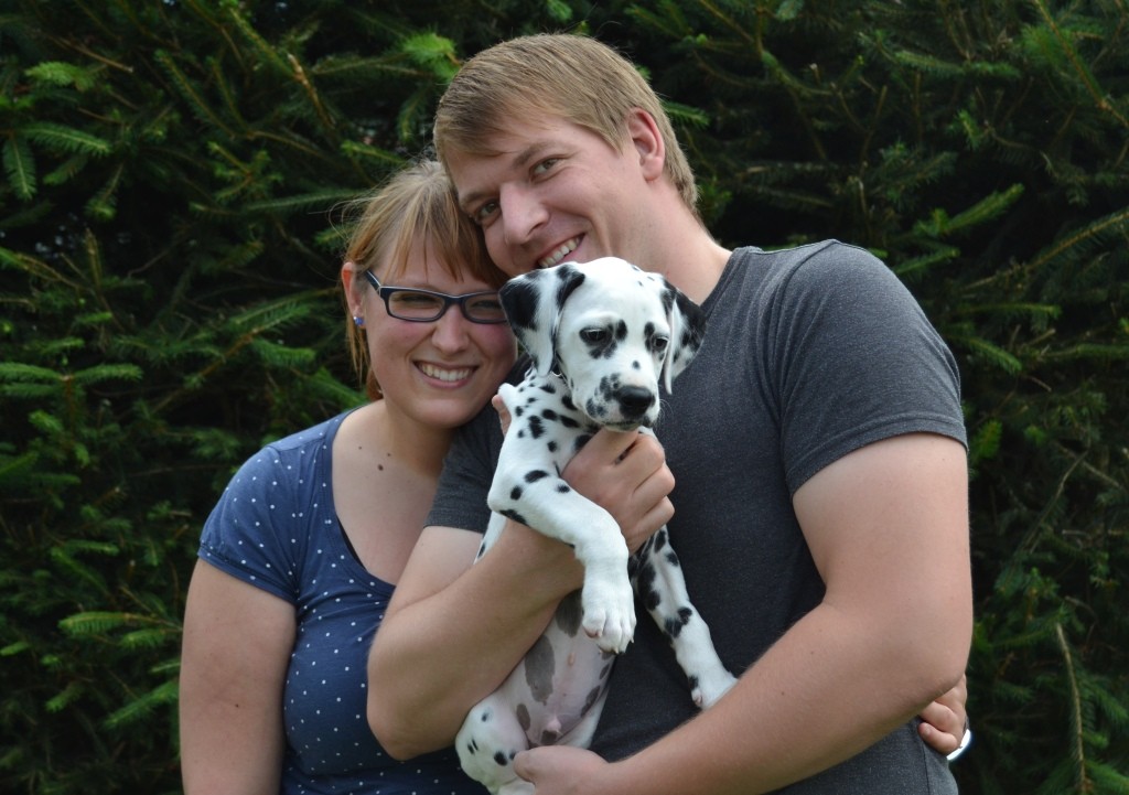 Stephanie und Matthias aus Jena entführten ihren kleinen Schatz Sam.