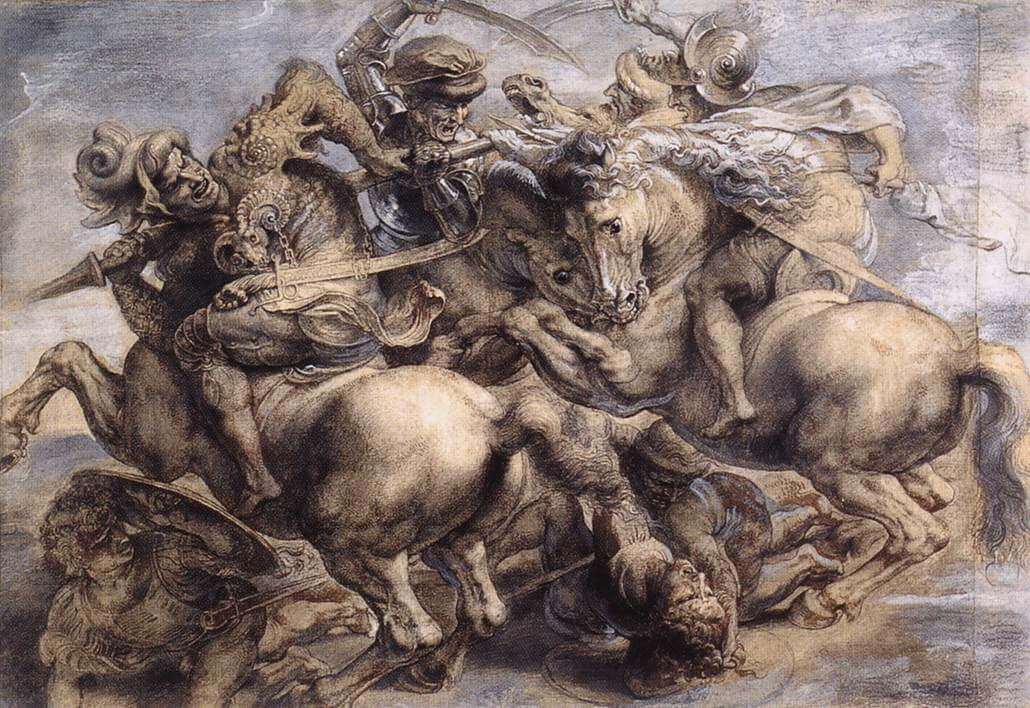Битва при Ангиари - Леонардо да Винчи