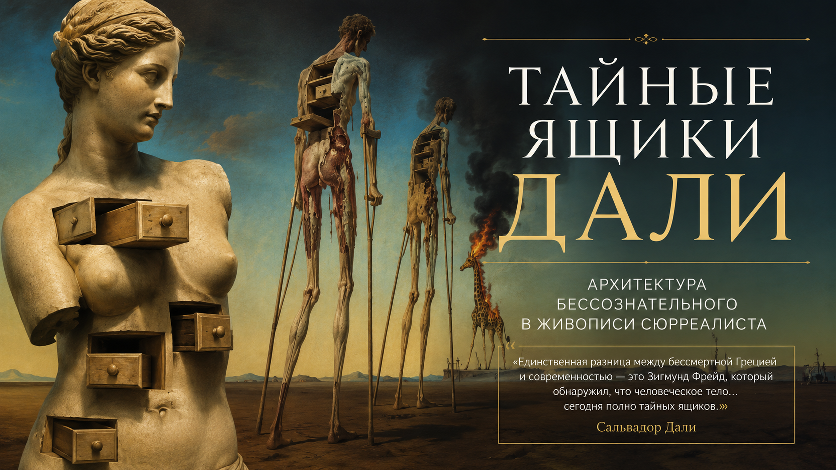 Тайные ящики Дали: архитектура бессознательного в живописи сюрреалиста