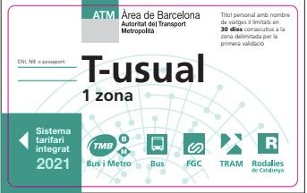 Барселона снижает цены на проездной T-usual