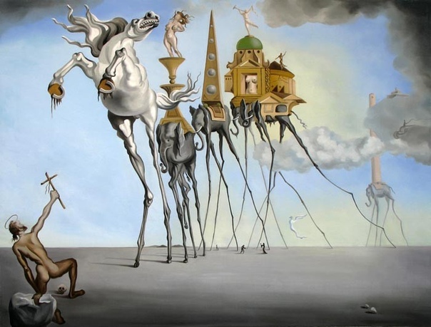 The Temptation of Saint Anthony - Salvador Dali