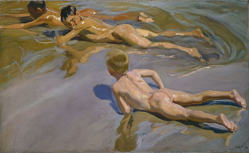 Дети на пляже (1909) - Хоакин Соролья