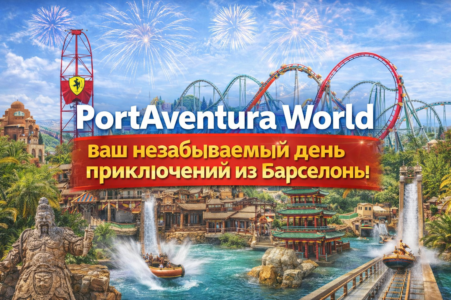 PortAventura World — ваш незабываемый день приключений из Барселоны