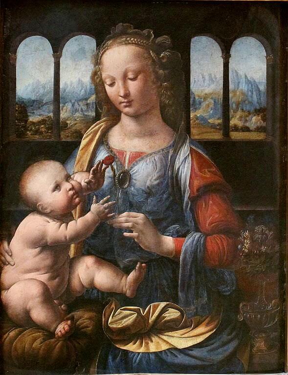 Мадонна с гвоздикой - Леонардо да Винчи