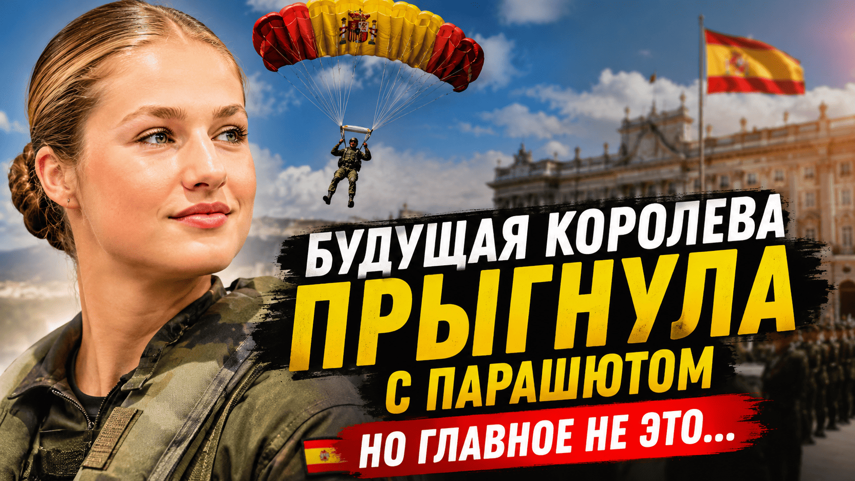 Почему принцесса Леонор проходит военную подготовку? После этого прыжка всё становится понятно