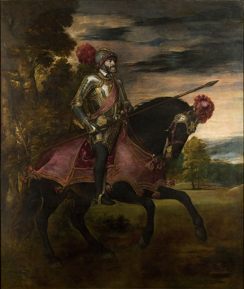 Конный портрет Карла V - Тициан