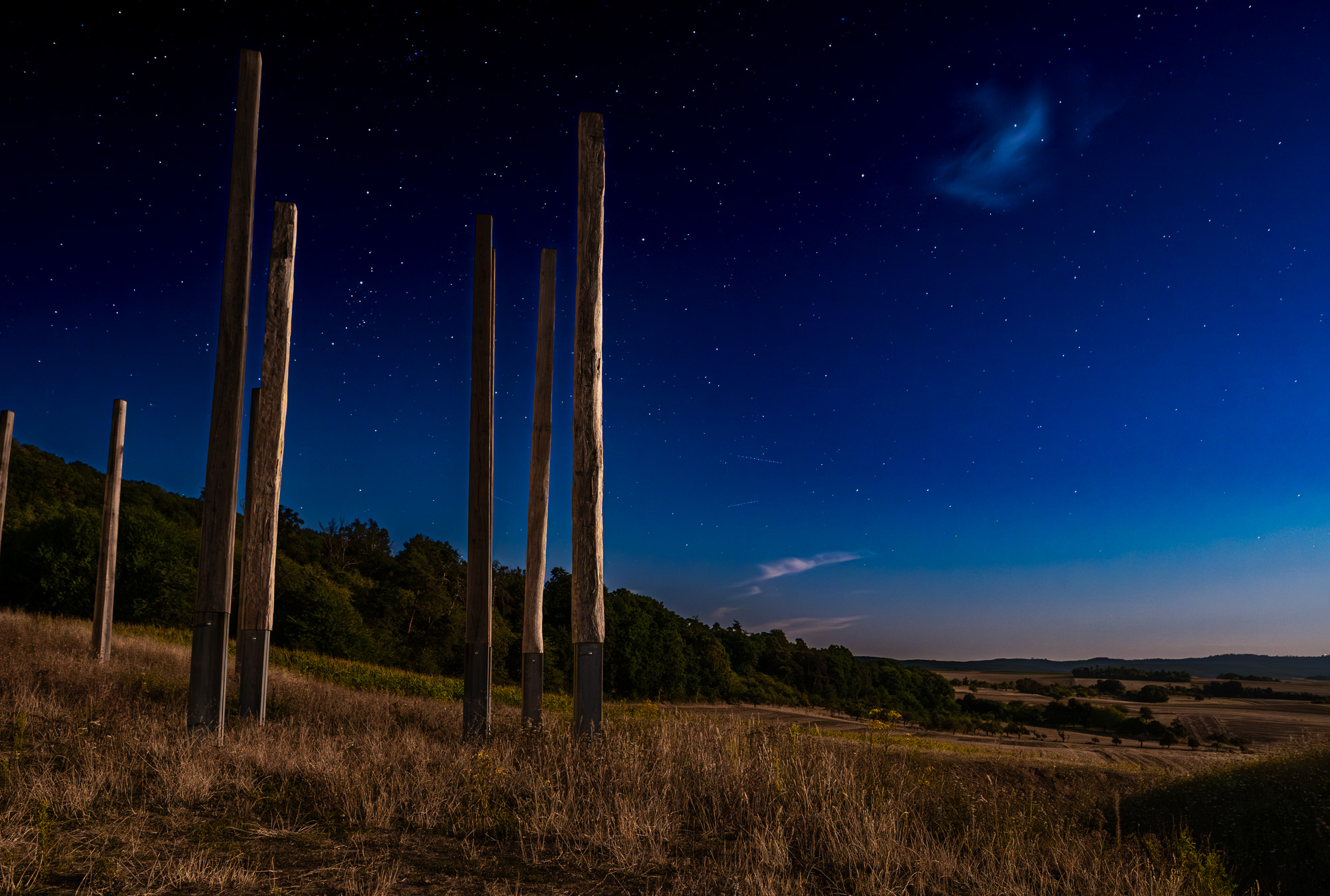 Nachts unter dem Sternenhimmel