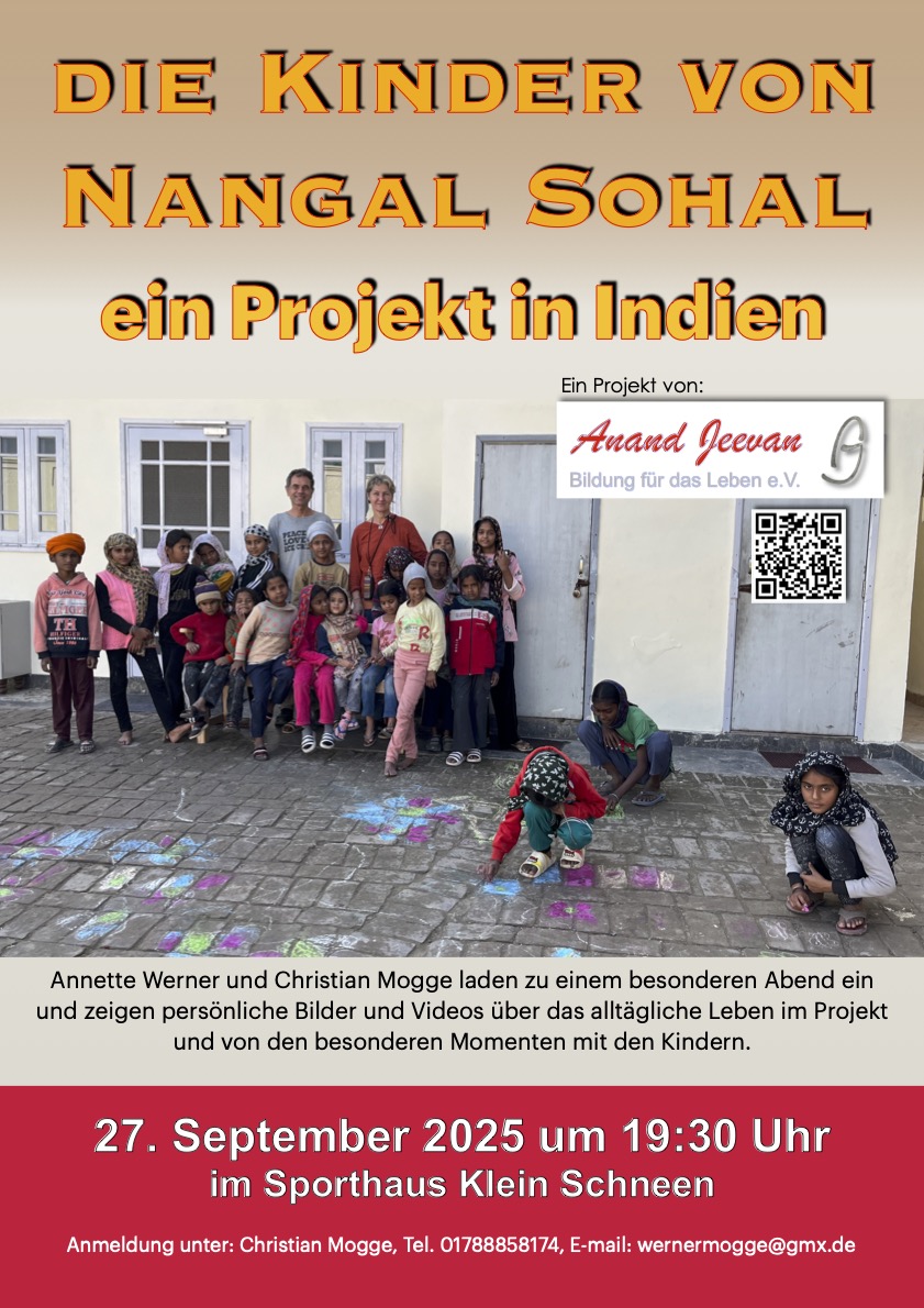 Info-Veranstaltung zum Projekt von Anand Jeevan