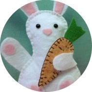 Ostern - Osterdekoration aus Filz nähen - Hase und Küken - DIY