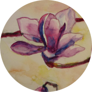 Inspiration - Magnolienblüten in Aquarell skizzieren - DIY
