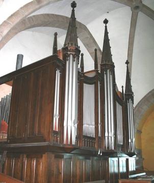 L'orgue du likès après transformation par Raymond Bouvet (Nantes)