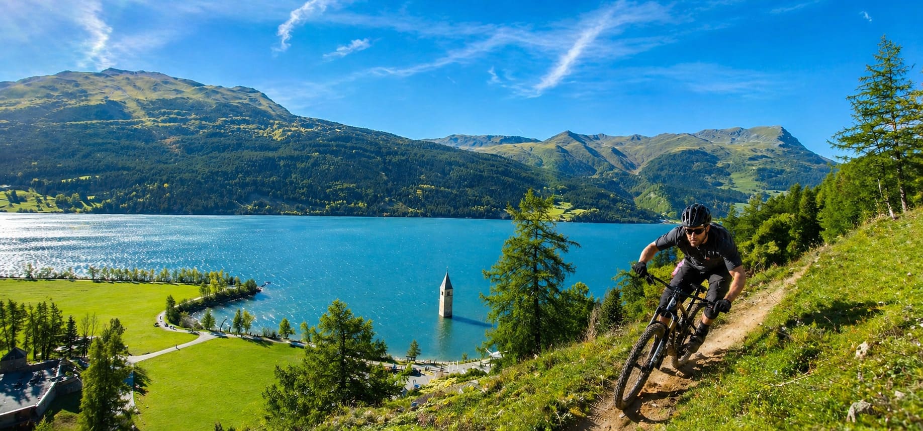 Lage Hotel Reschnerhof in Reschen am Reschenpass