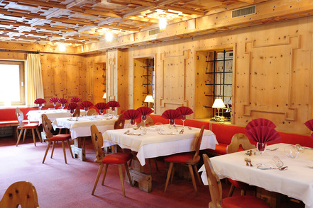 Bauernstube im Hotel Reschnerhof in Reschen am Reschenpass