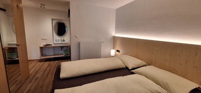 neu renovierte Zimmer im Hotel Reschnerhof in Reschen am Reschenpass
