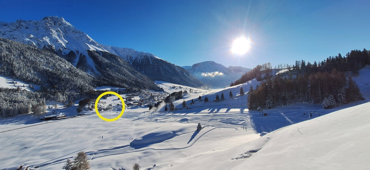 Lage Hotel Reschnerhof in Reschen am Reschenpass