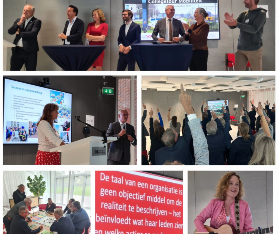 Mobiliteit in een lied op het Provinciehuis van Noord-Holland