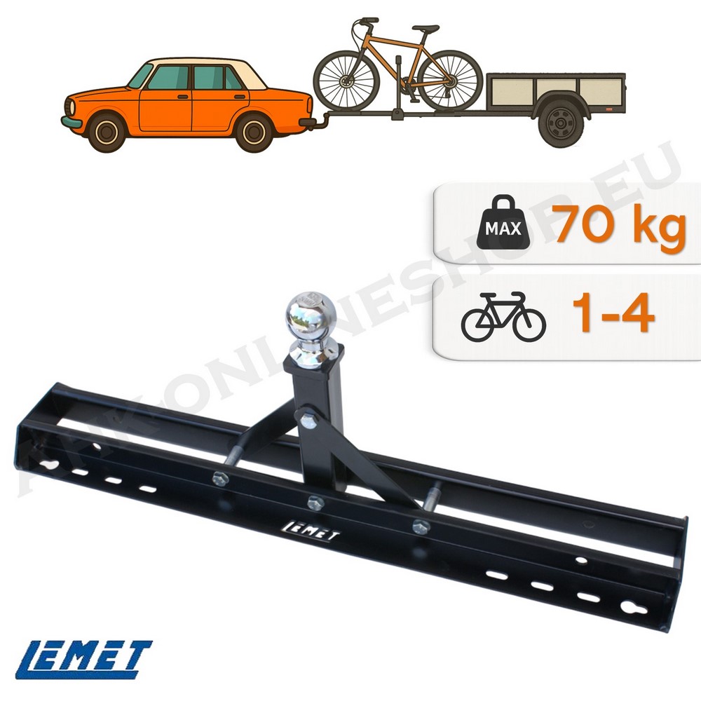Pro Biker Deichseladapter für Fahrradträger LEMET AHAKA