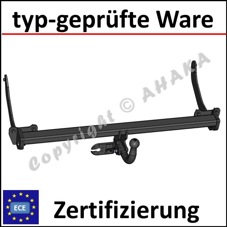AHK Feste Schwannenhals Anhängerkupplung Renault Scenic RX4 7p C2 00-03 31071/_B1