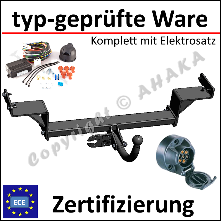 Kia Ceed SW Kombi 09-12 AHK Anhängerkupplung starr 13pol uni E-Satz Kia Ceed SW Kombi 09-12 AHK Anhängerkupplung starr 13pol uni E-Satz