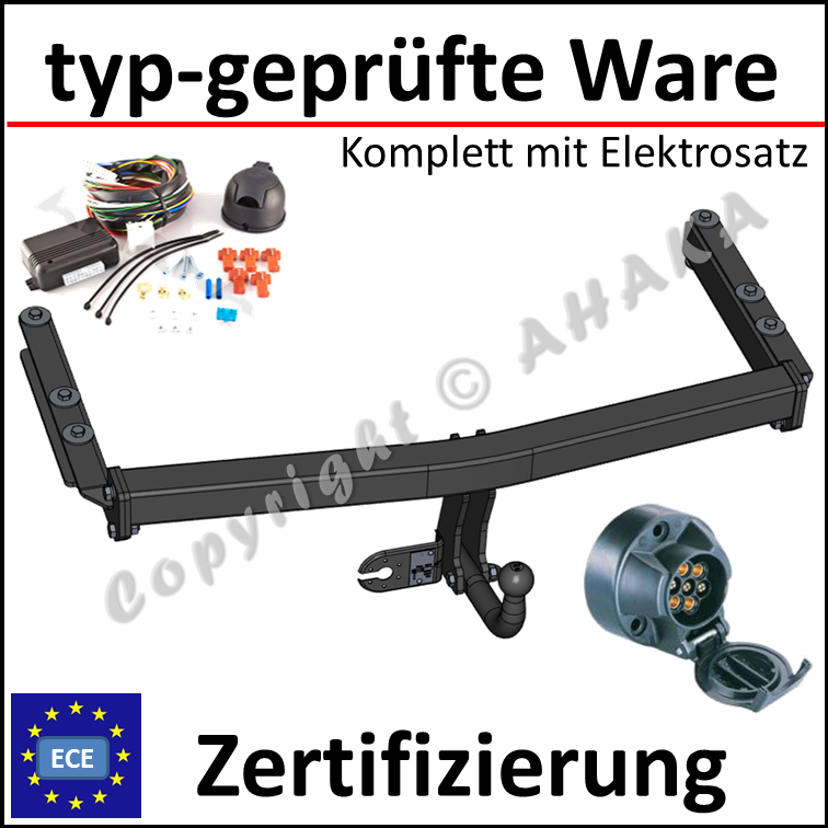 Für Audi A6 C5 4-Tür Stufenheck Quattro Anhängerkupplung starr+ESatz 13pol ABE