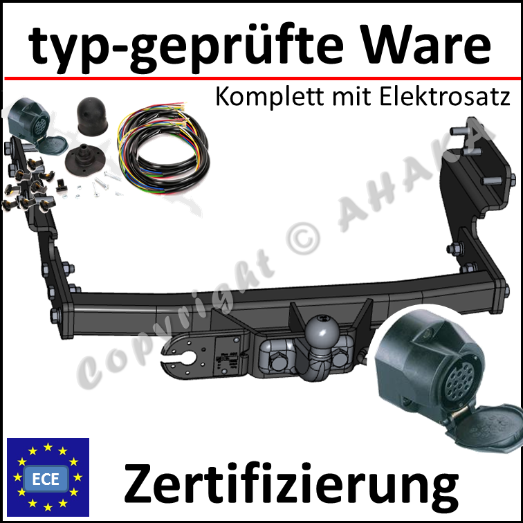 Mittel, Lang Version Anhängerkupplung AHK ES7 VW LT 28-35 1995-2006 Bus Kasten
