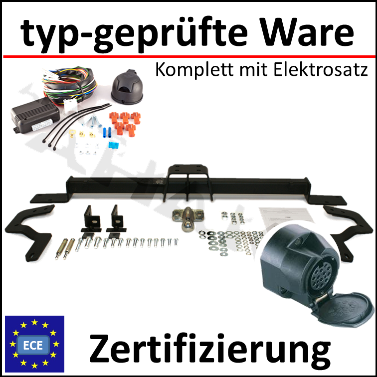 Für Fiat Ducato II 244 Pritsche Anhängerkupplung starr+ESatz 13pol ABE