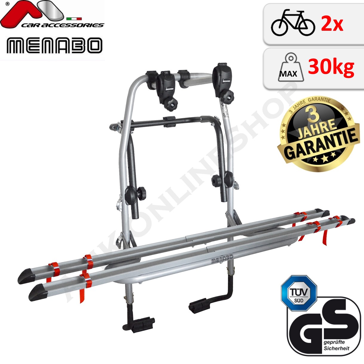 Steel Bike Hecklappenfahrradtrager Fur Zwei Rader Ahaka