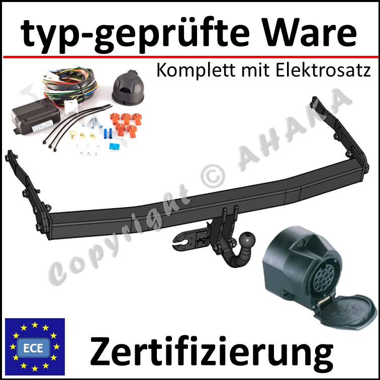 AHK Feste Schwannenhals Anhängerkupplung Renault Scenic RX4 7p C2 00-03 31071/_B1