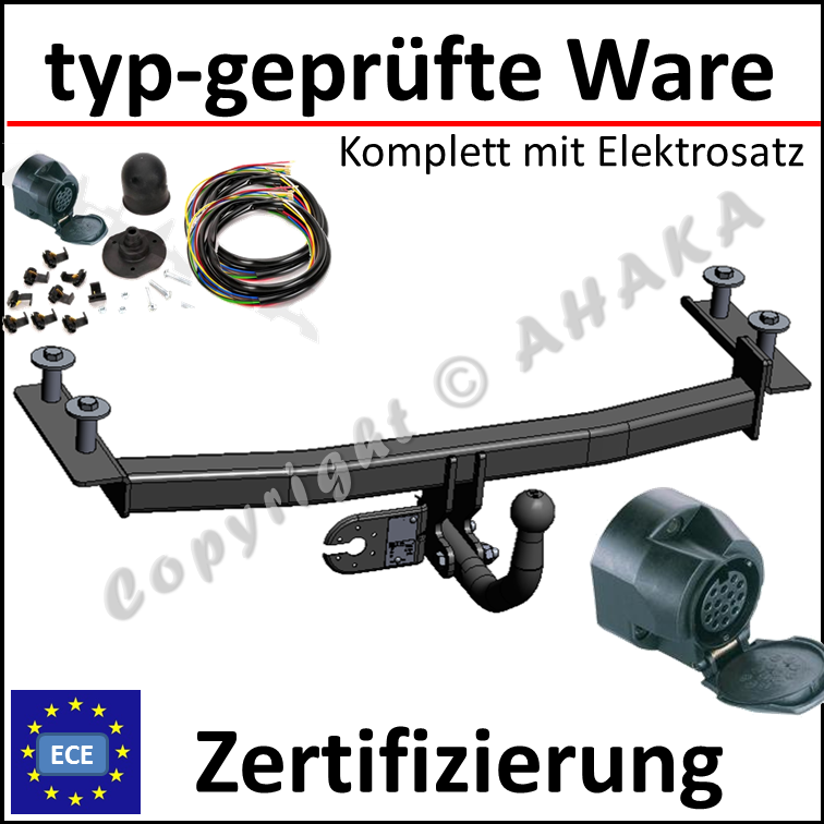 Anhängerkupplung AHK starr Für Mitsubishi CARISMA 4//5-Tür 1995-1999 ABE