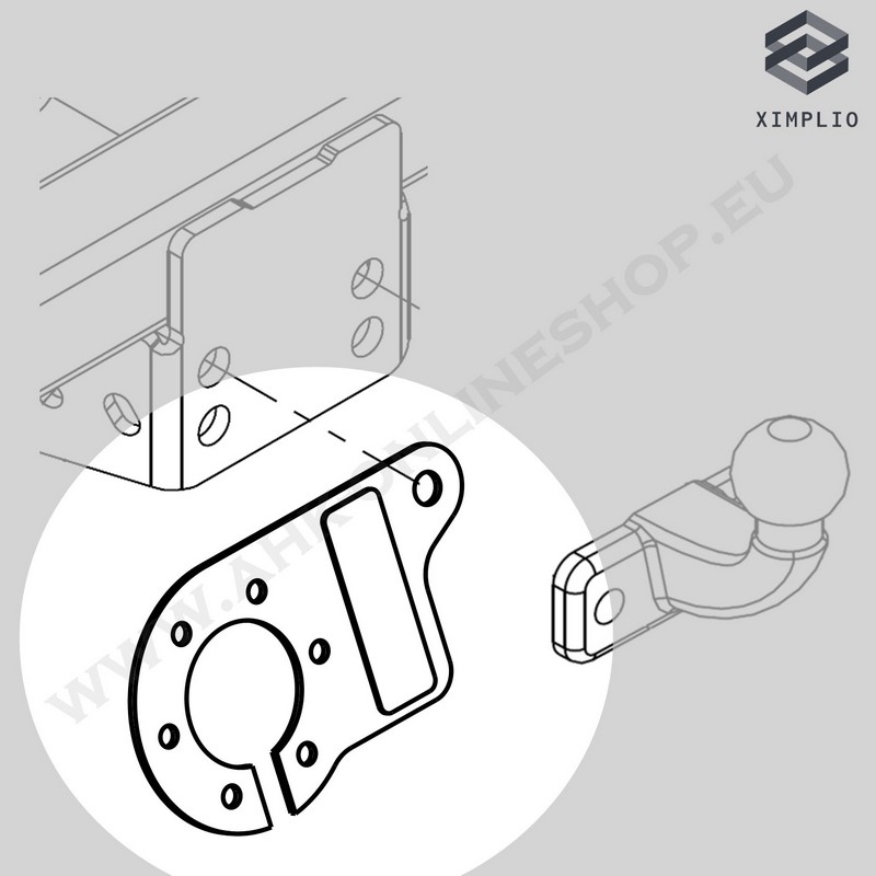 XIMPLIO Universelle Höhenverstellbare Anhängerkupplung - Anpassung