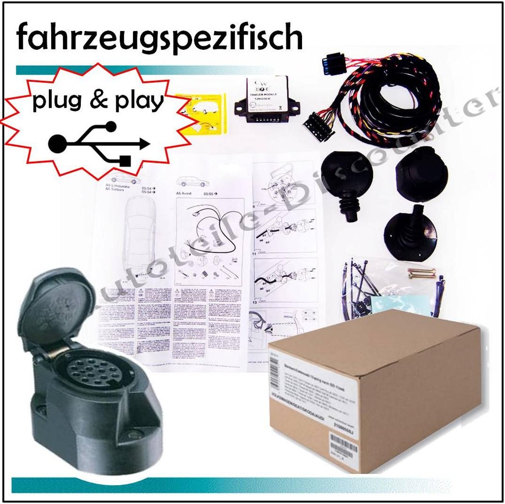 Anhängerkupplung abnehmbar+UNIV E-Satz 13-pol Für Opel Astra J Sports Tourer 10 Anhängerkupplung abnehmbar+UNIV E-Satz 13-pol Für Opel Astra J Sports Tourer 10