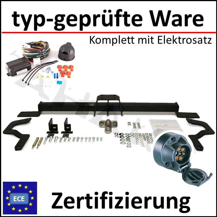 Für Fiat Ducato L1 L2 L3 ab 2006 Anhängerkupplung starr