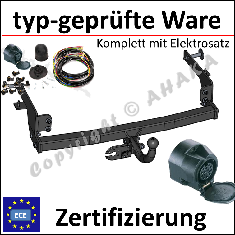 ELEKTROSATZ ES 7-pol ANHÄNGERKUPPLUNG AHK Für Renault LAGUNA III KOMBI PHASE I