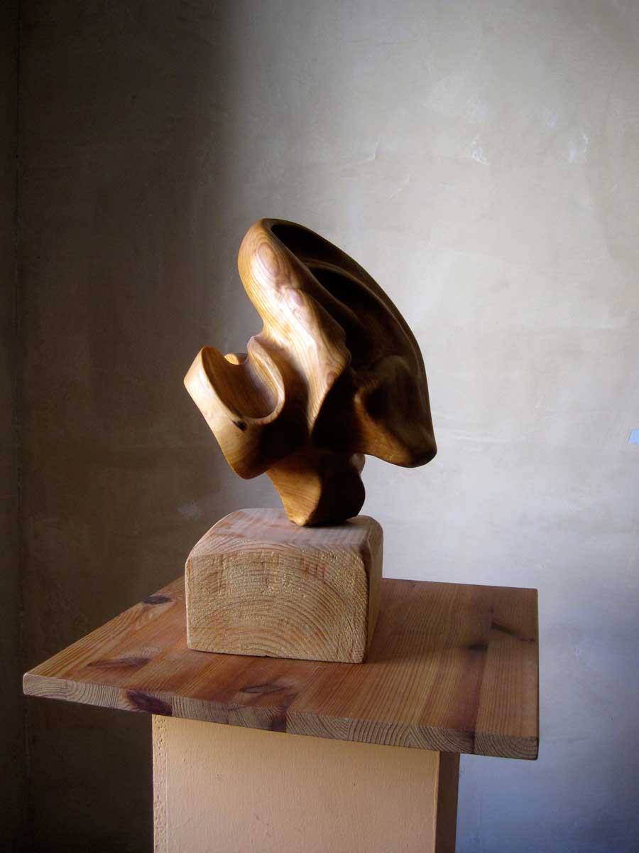 Ohr, Skulptur, Holz, Ibrahim Alawad, Marcus Löhrer 6