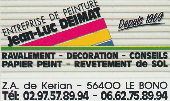 Deimat Jean-Luc - Peinture - Le Bono - 02 97 57 89 94